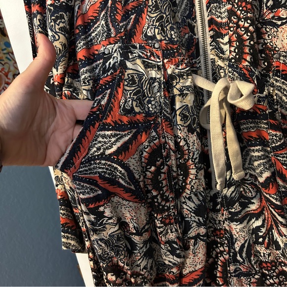 FP MOVEMENT Free People Printed Off to the Races Onesie Jumpsuit Size Small - Picture 9 of 15